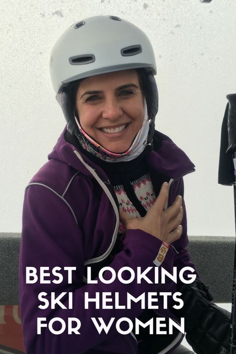 Best Looking Ski Helmets - MomTrends Ski Helmet Womens Outfit, Womens Ski Helmet, Ski Glasses, Family Ski Trip, Spring Skiing, Ski Family, Ski Helmet, Women Ski, Ski Outfit