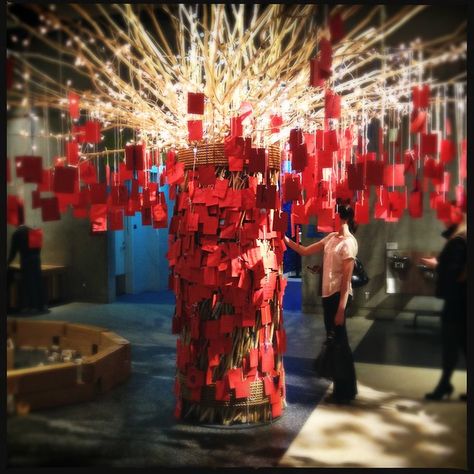 Prayer Room Ideas, Worship Art, Fiesta Tropical, Chinese New Year Decorations, Wishing Tree, Interactive Art, Prayer Room, New Year Decor, Chinese Wedding