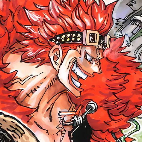 Eustass Kid Icon, Robin Icons, Worst Generation, One Piece Aesthetic, One Piece World, Piece Icons, One Piece Tattoos, Eustass Kid, One Piece Man