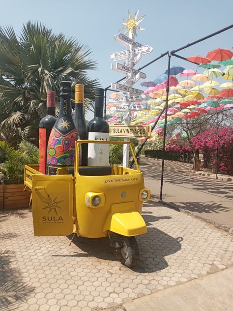 Wednesday(23/3/2022): - .A glimpse of Sula Vineyards .A autorickshaw for tourist display. Sula Wine Nashik, Surat Cafe, Broke Leg Snapchat, Sula Wines, Broke Leg, Sula Vineyards, Dulhan Mehndi, Dulhan Mehndi Designs, Broken Leg