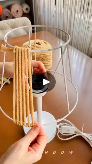 Diy Indoor Furniture, Macrame Lamp Shade, Macrame Lamp, Macrame Mandala, Diy Lamp Shade, Macrame Decor, Hozier, Macrame Tutorial, Macrame Projects