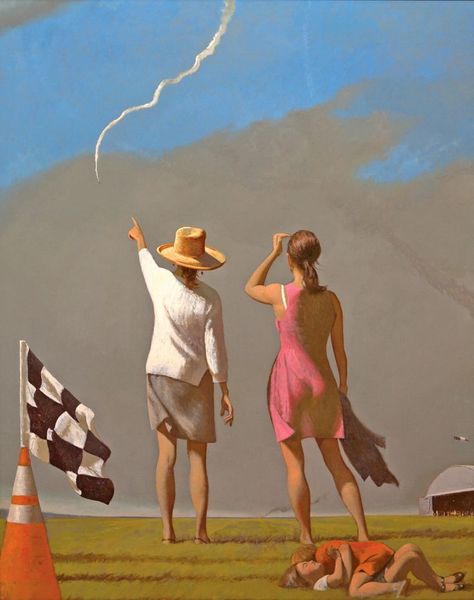 American Realism, Bo Bartlett, Architecture Collage, Art Folder, Surrealism Painting, Usa Art, Two People, Oil Painting Abstract, Figure Painting