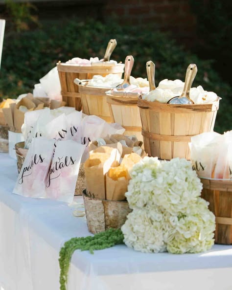 Best Wedding Hashtags, Outdoor Wedding Seating, Petal Cones, Confetti Bars, Petal Toss, Wedding Toss, Church Wedding Flowers, Wedding Exit, Wedding Exits