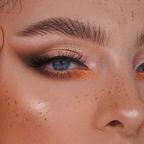 Orange Bridal Makeup, Matte Make Up, Mekap Mata, Orange Makeup, Fall Makeup Looks, Smink Inspiration, Makijaż Smokey Eye, Eye Makeup Designs, Makeup Eye Looks