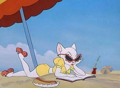 A Cartoon, Cartoon Character, A Book, The Beach, Reading