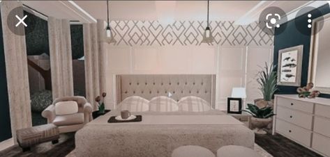 Bloxburg Parents Bedroom, Bloxburg Parents Room, Parent Bedroom Ideas Bloxburg, Master Bedrooms Bloxburg, Bloxburg Parents Bedroom Ideas, Bloxburg Master Bed Ideas, Bloxburg Master Room, Bloxburg Bed, Bloxburg Bed Ideas