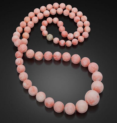 Angel Skin coral necklace Angel Skin, Jewelry Styles, Coral Jewelry, Coral Necklace, Royal Jewelry, Live Lokai Bracelet, Pearl Necklace, Opal, Coral