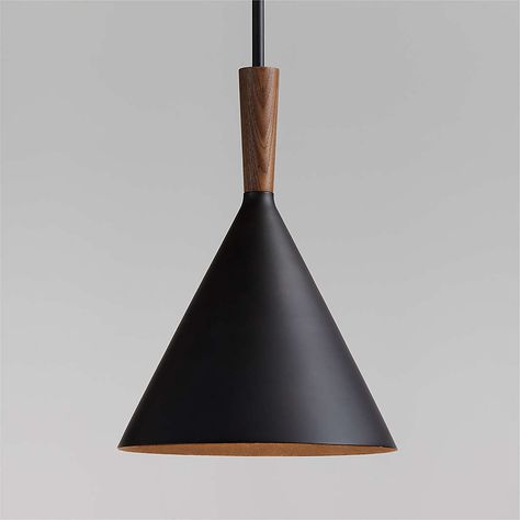 All Lighting | Crate & Barrel Cb2 Lighting, Black Mid Century Modern, Mid Century Lighting Pendant, Slanted Ceiling, Modern Lighting Chandeliers, Mid Century Pendant, Contemporary Light Fixtures, Blackened Steel, Reading Chair