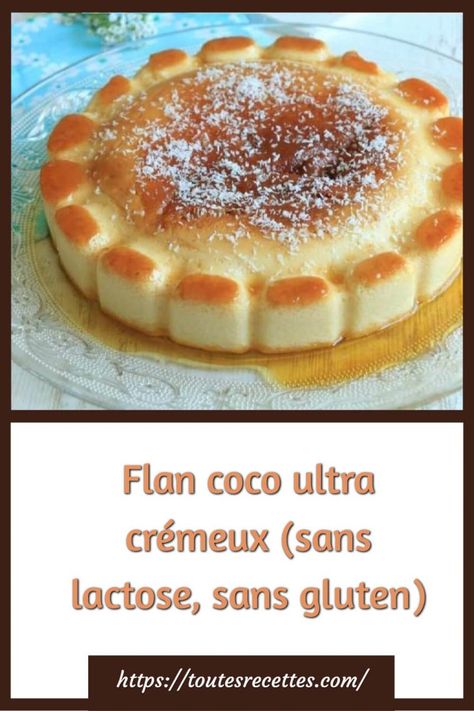 Comment préparer le Flan coco ultra crémeux (sans lactose, sans gluten) Dessert Sans Gluten Sans Lactose, Dessert Sans Lactose, Flan Coco, Sans Gluten Sans Lactose, Sans Gluten, Flan, Easy Desserts, Mini Cheesecake, Cheesecake