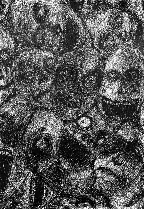 Art Drawings Dark, Wallpapers Scary, Scary Drawings, Creepy Drawings, Art Dark, Dark Art Illustrations, Scary Art, Dark Art, Illustrations