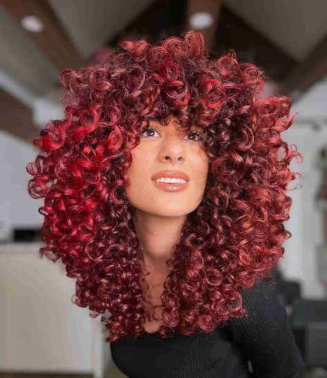 3b Curly Hair, 3b Hair, Easy To Do Hairstyles, Hair Color Mahogany, Mahogany Hair, Shoulder Length Curly Hair, Color Streaks, Cute Hairstyles For School, Hair Color Streaks