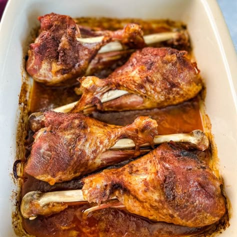 Baked Turkey Legs - Stay Snatched Turkey Legs In Oven, Turkey Leg Recipe, Baked Turkey Legs, Turkey Drumstick Recipe, Oven Baked Turkey, Roasted Turkey Legs, Turkey Leg Recipes, Turkey Drumsticks, Cajun Turkey