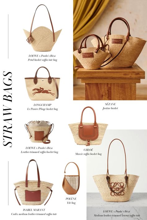 8 French-Girl-Approved Straw Bags to Elevate Your Summer Style Straw Bag Outfit, Chic Mom Outfits, Market Basket Bag, Bags Inspiration, Rattan Bags, Spring Purses, Outfit Hacks, Luxury Bags Collection, Everyday Handbag