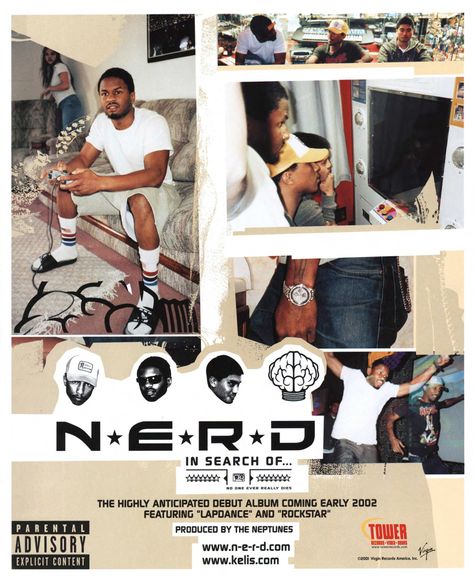 N.e.r.D. Nerd Pharrell, 일본 패션, Graphic Book, Dorm Posters, Music Pics, Hip Hop Art, Room Posters, Cool Posters, Photography Inspo