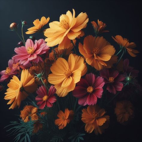 #Dalle #October #Marigold #Cosmos Marigold Flowers Aesthetic, Marigold Iphone Wallpaper, Marigold And Cosmos, Marigold Moments, Yellow Cosmos Flowers Aesthetic, Marigold Flower, Spiritual Tattoos, Single Flower, Cosmos