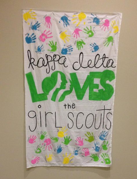 KD Banner Delta Girl, Kappa Delta, Sorority Life, Girl Scout, Event Ideas, Girl Scouts, Sorority, Banners