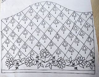 Peacock Embroidery Designs, Flower Pattern Drawing, Hand Work Design, Birds Embroidery Designs, Flower Drawing Design, Simple Embroidery Designs, Bead Embroidery Tutorial, Embroidery Design Sets, Border Embroidery Designs