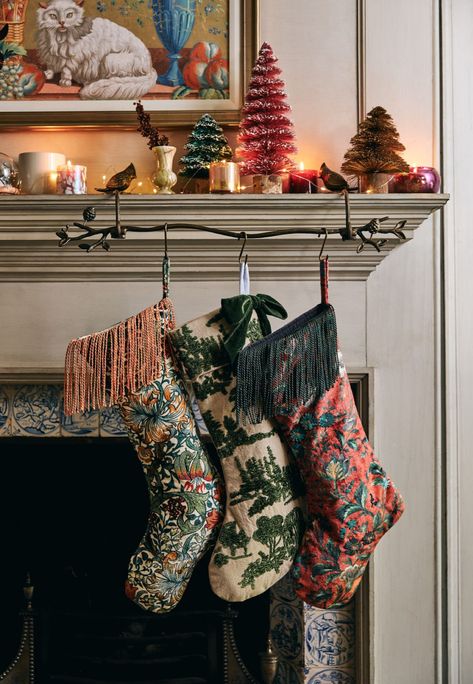 Holiday Goals, Vintage Inspired Christmas Decor, Anthropologie Christmas, Christmas Booth, House Of Hackney, Eid Decor, 90s Christmas, Christmas Campaign, Cozy Christmas Decor