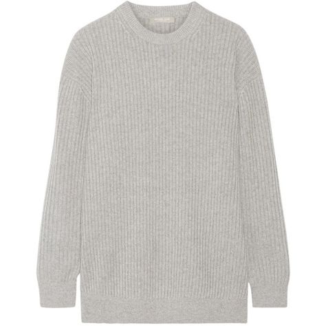 Michael Kors Collection Oversized ribbed cashmere sweater (4.720 BRL) ❤ liked on Polyvore featuring tops, sweaters, grey, oversized gray sweater, chunky grey sweater, pure cashmere sweaters, grey sweater and gray cashmere sweater Gray Cashmere Sweater, Mens Raglan, Light Grey Sweater, Raglan Sweater, Mens Cashmere, Stocking Fillers For Her, Cashmere Yarn, Michael Kors Collection, Loose Fitting Tops