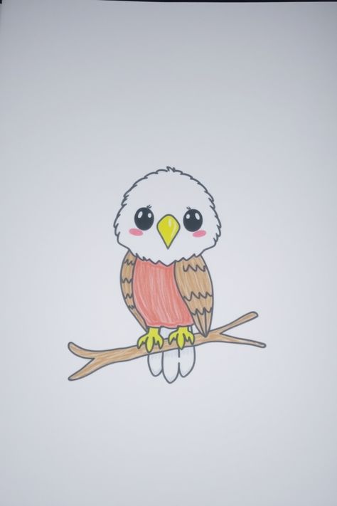 Check Out This Cute Eagle Drawing & 12+ Other Eagle Drawing Ideas! #drawinginspiration #drawingideas Cute Eagle Drawing, Cute Eagle, Falcon Drawing, Eagle Sketch, Grinch Drawing, Dolphin Drawing, Mascot Ideas, Giraffe Drawing, Spongebob Drawings