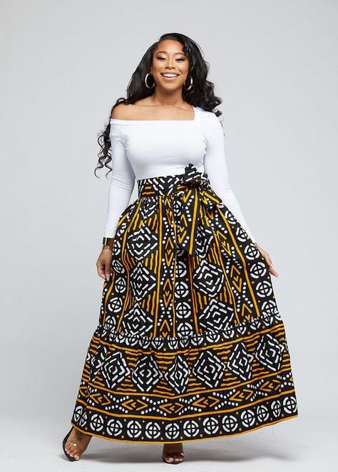 Chitenge skirts high waist