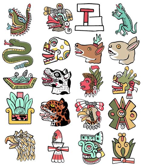 Mexican Graphic Design, Avatar Tattoo, Aztec Symbols, Peacock Drawing, Mexican Art Tattoos, Becoming A Tattoo Artist, Aztec Tattoo Designs, Procreate Ipad Tutorials, Latino Art