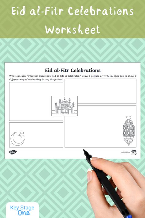 Encourage children to talk about how Eid is celebrated using this handy worksheet. Encourage children to draw or write into the boxes to describe different ways in which Eid al-Fitr is celebrated. A lovely resource for learning about his festival and for children to share their own experiences. D Worksheet, Eid Biscuits, Muslim Holidays, Eid Ul Fitr, Free Teaching Resources, Eid Al Fitr, Donate To Charity, Gift Exchange, Worksheets For Kids