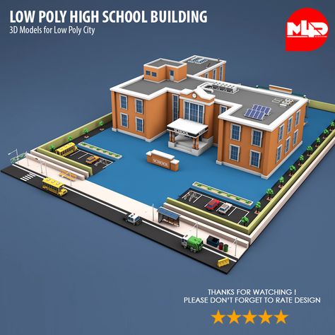 High School Building Plan, Pre Primary School Building Design, Small High School Building, High School Exterior Design, Minecraft School Building Ideas, School Minecraft Ideas, Modern School Building Design, High School Floor Plan, Small School Building Design