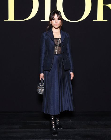 Jenna Ortega Red Carpet, Dior Fashion Week, Fine Celebrities, Jenna Ortega Pictures, Paris Fashion Week 2023, Arianna Greenblatt, Celebs Outfits, Fashion Week 2023, Christian Dior Fashion