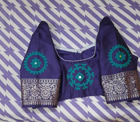 Kutch Work Designs Blouses Simple, Blouse Designs Computer Embroidery, Kutch Work Designs Blouses, Gujarati Embroidery, Kutchi Embroidery, Tradition Quotes, Work Blouse Designs, Kutch Work Designs, Cotton Saree Blouse Designs