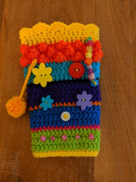 Charity Crafts, Fidget Ideas, Crochet Fidget, Charity Ideas, Lap Blankets, Coffee Cozies, Fidget Blankets, Sensory Blanket, Aged Care