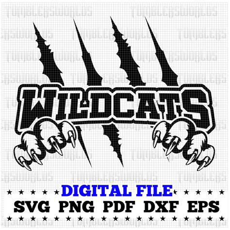 Once A Wildcat Always A Wildcat, Wildcats Logo, Baseball Teams, Mascot Design, Wild Cats, Favorite Things Gift, Zip File, Digital Files, Instant Download