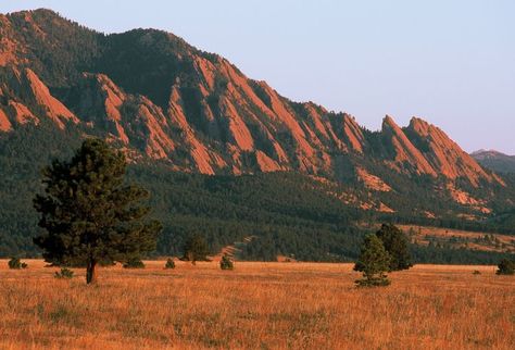 Flatirons near Boulder Flatirons Boulder, Boulder Flatirons, Fall Sunrise, Sunrise Hike, Healthy Vision, Explore Colorado, Summer Sunrise, Living In Colorado, Flat Irons