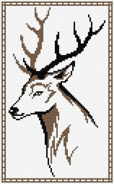 Deer Cross Stitch Pattern Free, Beaded Belts Patterns, Cross Stitch Calculator, Deer Crossing, Cross Stitch Quotes, Cat Cross Stitch Pattern, Cross Stitch Tree, Animal Cross Stitch Patterns, Soyut Sanat Tabloları