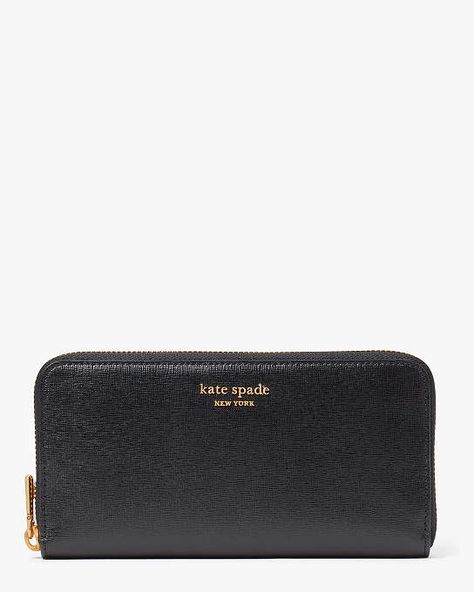 Say hi to your everyday essential. Made from scratch-resistant Saffiano leather, our Morgan continental wallet will keep its sleek, luxe look for years to come. Kate Spade Wallet, Kate Spade New York, Card Wallet, Continental Wallet, Everyday Essentials Products, Wallets, Kate Spade, Sleek, Wallet