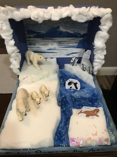 Polar bear diorama