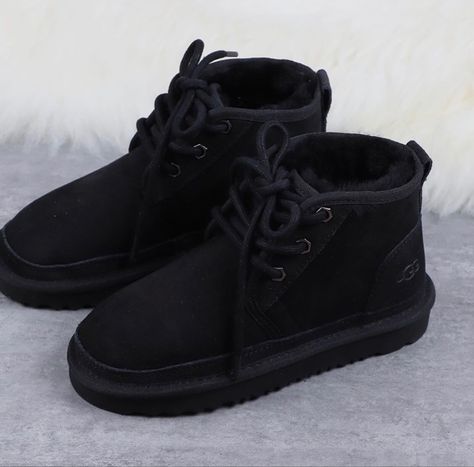 Shoes Black Women, Cute Uggs, Fuzzy Boots, Fluffy Shoes, Black Ugg Boots, Nike Shoes Women Fashion, Black Uggs, Jordan Shoes Girls, Pretty Shoes Sneakers