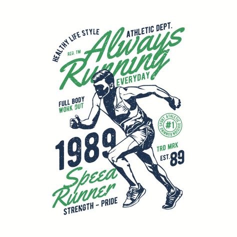 Check out this awesome 'Vintage+Always+Running+Shirt+Gift+Retro+Runner' design on @TeePublic! Running Vector, Running Posters, Running Art, Monday Morning Quotes, Club Poster, Running Club, Sports Wall, Buy Tshirts, Running Man