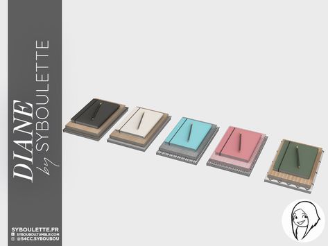 Sims 4 Notebook Cc, Sims4 School Cc, Sims 4 Notebook, Sims Clutter, Sims4 Furniture, Ts4 Mods, Furniture Cc, Sims Stories, Sims 4 Clutter