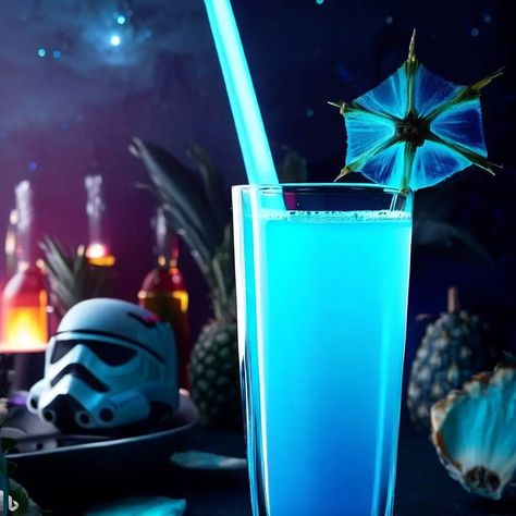 If you’re a fan of Star Wars and looking to host an epic adult party that’s out of this galaxy, why not mix up some delicious and creatively themed cocktails? Transport your guests to a… Star Wars Themed Drinks, Star Wars Adult Party, Star Wars Cocktails, Star Wars Drinks, Star Wars Themed Party, Star Wars Party Food, Dinosaur Party Food, Blue Curacao Liqueur, Themed Cocktails