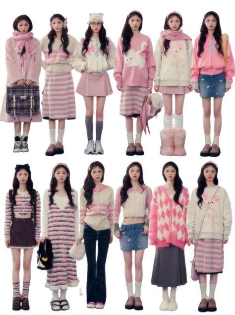 Bookmarks / Twitter K Fashion, Kawaii Fashion Outfits, Japanese Outfits, 영감을 주는 캐릭터, Kawaii Clothes, Harajuku Fashion, Inspiration Mode, Character Outfits, Looks Style