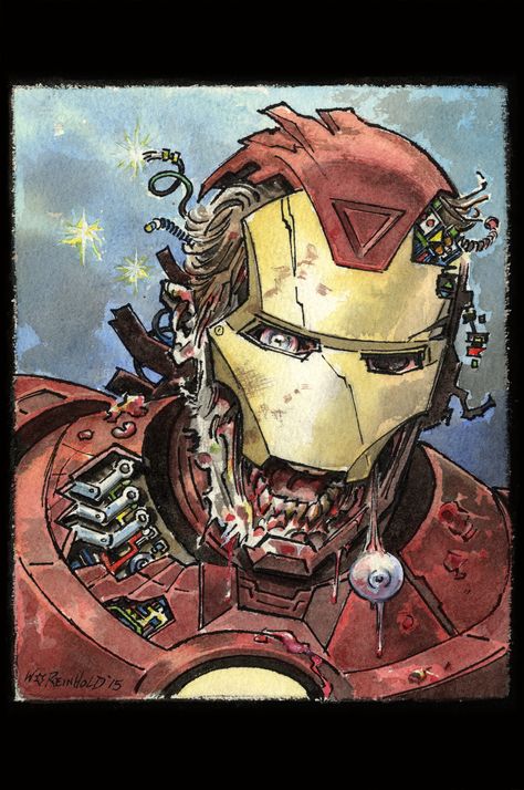 Zombie Drawings, Gouache And Watercolor, Spiderman Art Sketch, Marvel Tattoos, Marvel Zombies, Zombie Art, Funny Marvel Memes, Marvel Photo, Marvel Iron Man