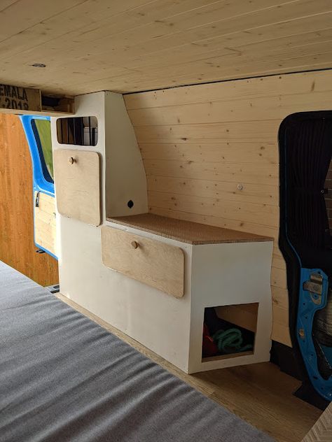 Van Makeover, Camp Van, Cane Webbing, Side Units, Dark Carpet, Van Ideas, Van Life Diy, Van Build, Van Camping