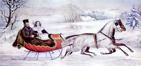 Currier And Ives Prints, Winter Horse, Horse Posters, Needlework Crafts, Currier And Ives, Sleigh Ride, Christmas Stamps, Vintage Christmas Cards, Nautilus