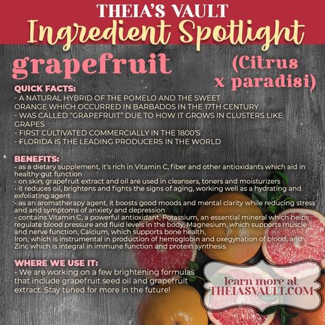 Both your skin and your gut find this month's ingredient delicious. We couldn't even fit all of its benefits on here! June's Ingredient Spotlight is on the tangy Citrus x paradisi--Grapefruit! Grapefruit Juice Benefits, Grapefruit Benefits, Juice Benefits, Grapefruit Juice, Healthy Gut, Sweet Orange, Dietary Supplements, Aging Signs, Grapefruit