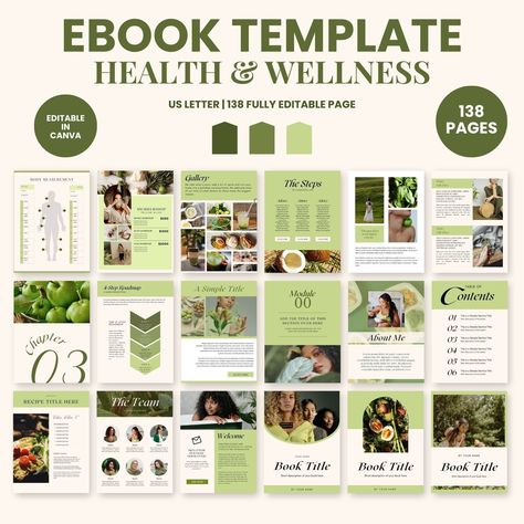 Etsy ebook templates for health, recipe, wellness coach, lead magnet, fitness. #etsy #ebook #templates #health #recipe #wellnesscoach #leadmagnet . #Fitness_Ebook_Template #Ebook_Designs_Layout #Coaching_Workbook #Fitness_Ebook Ebook Designs Layout, Coaching Workbook, Fitness Ebook, Coaching Worksheets, Ebook Template Design, Digital Workbook, Canva Ebook, Business Ebook, Cookbook Template