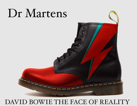 David Bowie Aesthetic Clothes, Glam Rock Shoes, Ziggy Stardust, Swaggy Outfits, Mode Vintage, Doc Martens, Dr. Martens Boots, David Bowie, Dr. Martens