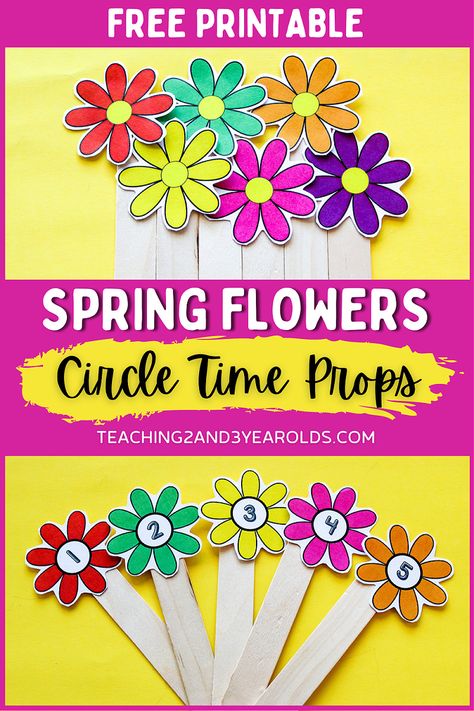 Printable Toddler and Preschool Gardening Theme Circle Time Props Circle Time Props, Preschool Gardening, Toddler Spring Activities, Spring Science Activities, Toddler Circle Time, Spring Lesson Plans, Plant Lessons, Spring Science, Flower Props