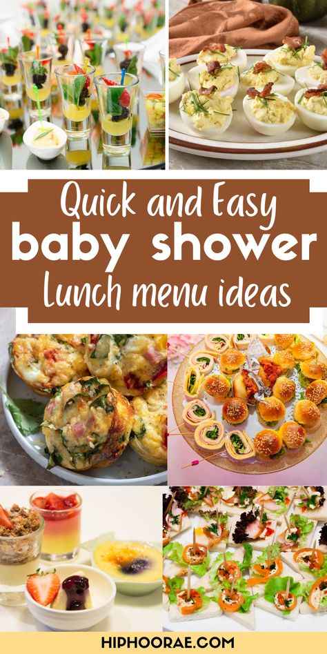 These easy baby shower lunch menu ideas are perfect for keeping things simple and stress-free. From finger foods to mini sandwiches and salads, you’ll find plenty of options that are budget-friendly and easy to prepare. Whether you’re hosting a brunch or lunch, these ideas will help you create a menu that’s delicious, practical, and sure to impress your guests. Shower Lunch Menu Ideas, Lunch Baby Shower Food, Baby Shower Lunch Menu Ideas, Baby Shower Food Ideas Appetizers, Baby Shower Food Ideas Lunch, Shower Food Ideas Appetizers, Food Ideas Lunch, Food Ideas On A Budget, Baby Shower Lunch