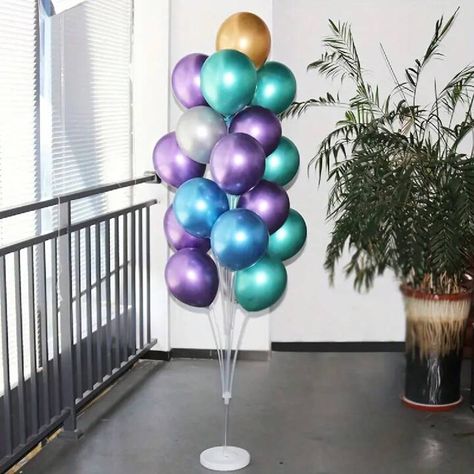 2sets, Creative Balloon Holder Stand for Confetti Balloons - Perfect for Kids Birthday Parties, Baby Showers, Weddings, and Holiday Celebrations | SHEIN USA Ballon Column, Balloon Column Stand, Balloon Holders, Column Base, 1st Birthday Party Decorations, House Moving, Balloon Stands, Arch Decoration Wedding, Birthday Party Balloon